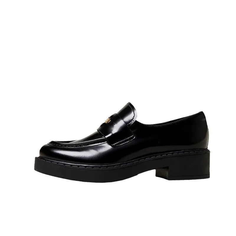 Mocasines de Tacón Alto Grueso Premium para Mujeres