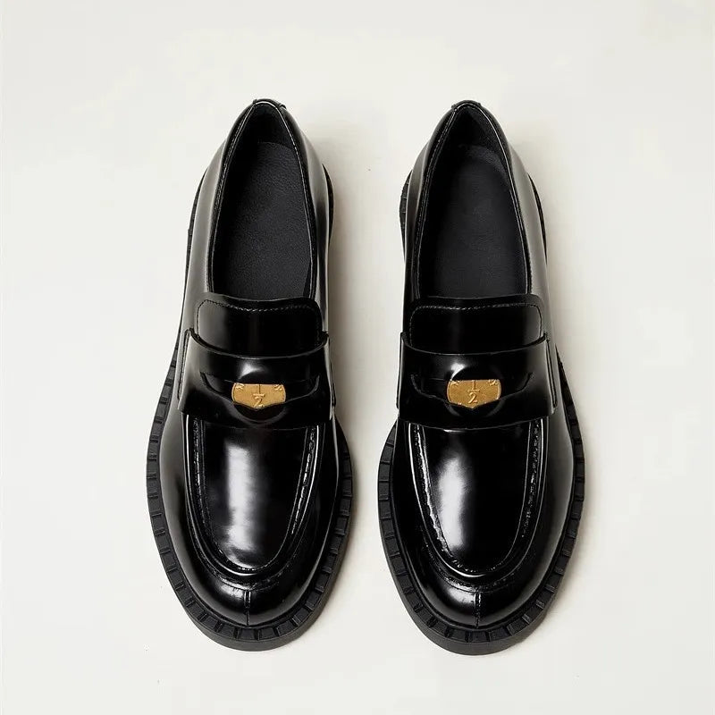 Mocasines de Tacón Alto Grueso Premium para Mujeres