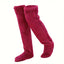 Thick leg warmers, knee pads, warm plush pants, long leg exposed socks - Korvel
