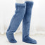 Thick leg warmers, knee pads, warm plush pants, long leg exposed socks - Korvel