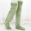 Thick leg warmers, knee pads, warm plush pants, long leg exposed socks - Korvel