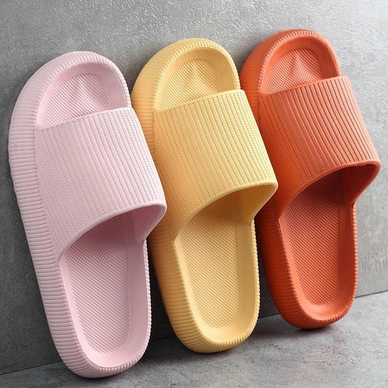 Premium Thick Platform Slippers for Women - Soft EVA Indoor Slides