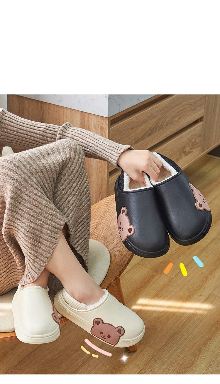Cozy Thick Platform Winter Slippers for Women