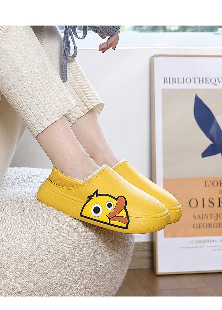 Cozy Thick Platform Winter Slippers for Women