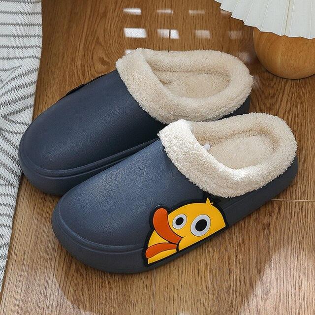 Cozy Thick Platform Winter Slippers for Women
