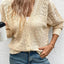 Thin knit short casual hollow cardigan - Korvel