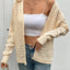 Thin knit short casual hollow cardigan - Korvel