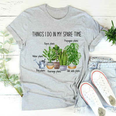 T-shirt « Choses que je fais pendant mon temps libre »