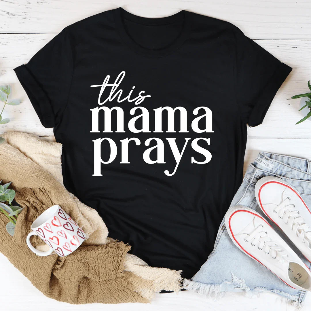 This Mama Prays Tee - Korvel