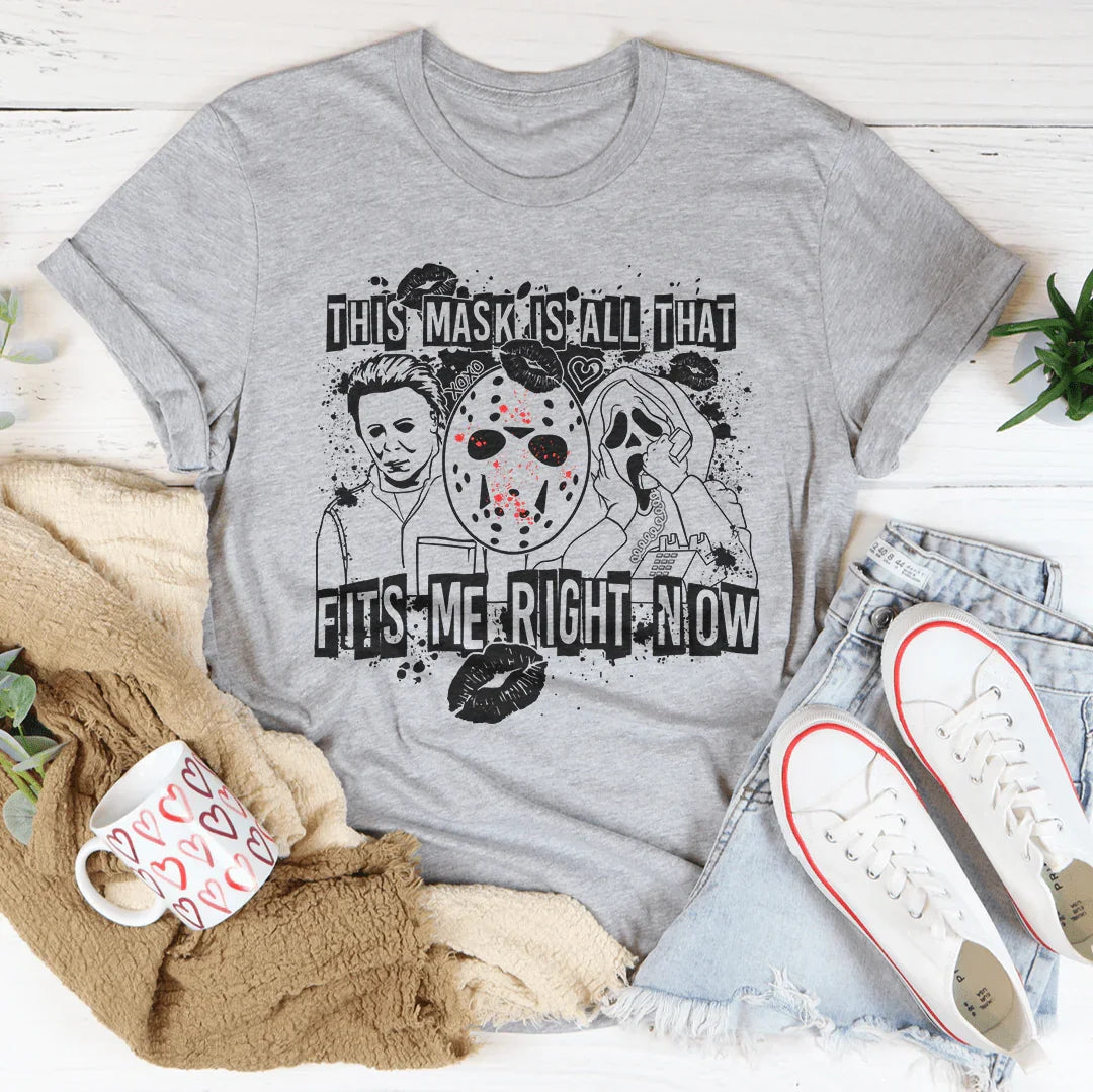 Esta máscara es todo lo que me queda ahora mismo Camiseta de Halloween