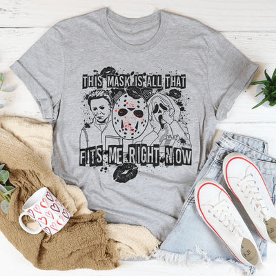 Esta máscara es todo lo que me queda ahora mismo Camiseta de Halloween