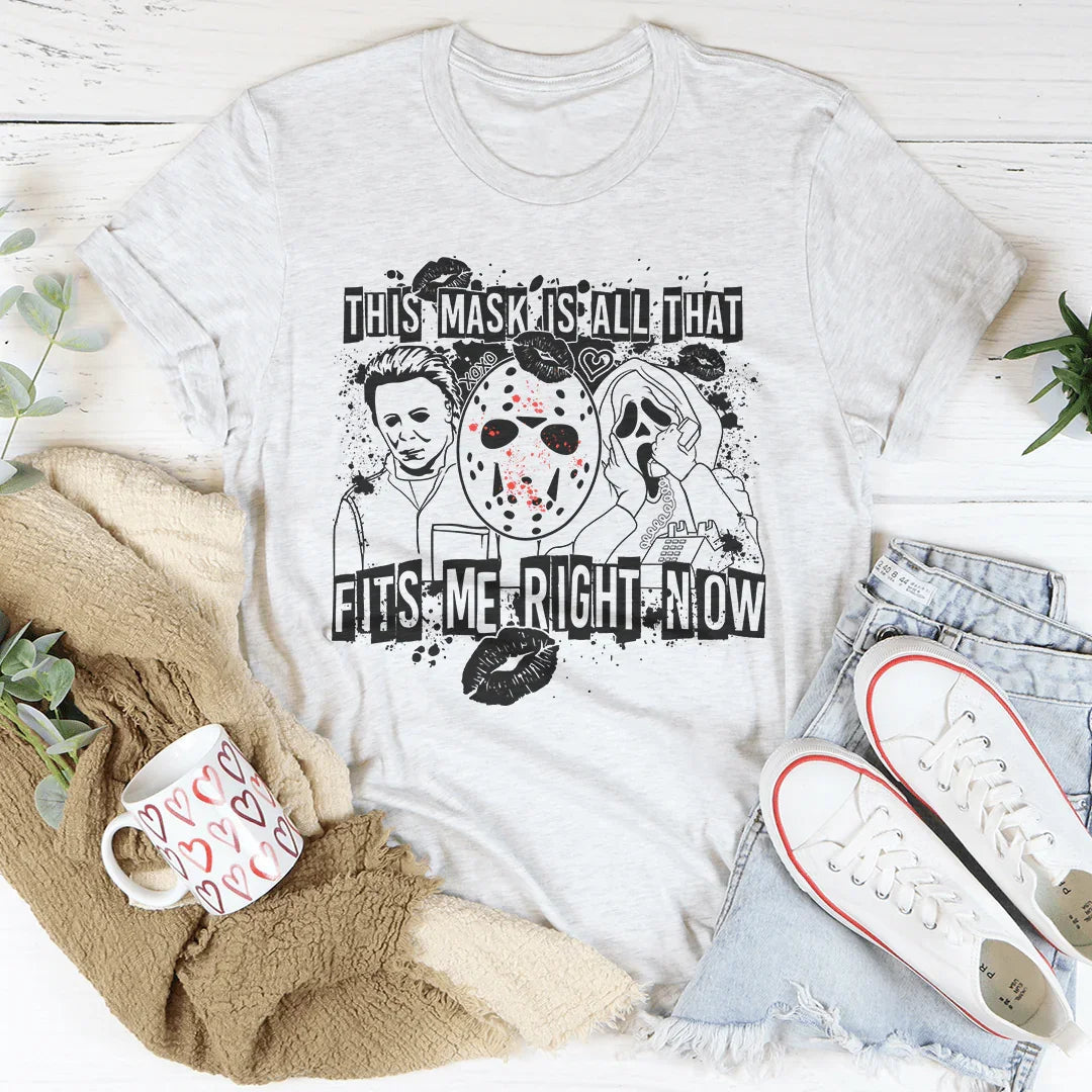 Esta máscara es todo lo que me queda ahora mismo Camiseta de Halloween