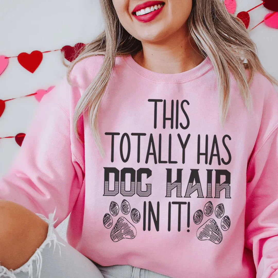 Esta sudadera tiene pelo de perro