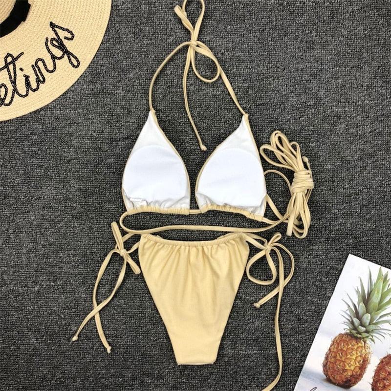 Premium High Cut Thong Bikini Set for Women