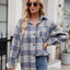 Thousand bird plaid button down flannel shirt - Korvel