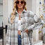 Thousand bird plaid button down flannel shirt - Korvel