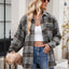 Thousand bird plaid button down flannel shirt - Korvel
