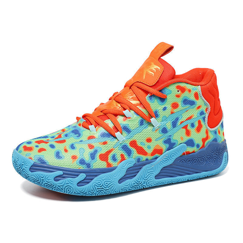Three ball, third-generation purple MB.03 men's and women's indoor and outdoor shock-absorbing and anti slip basketball shoes - Korvel
