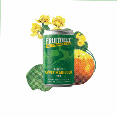 Apple Marigold Sparkling Tonic - Refreshing 4-Pack - Korvel