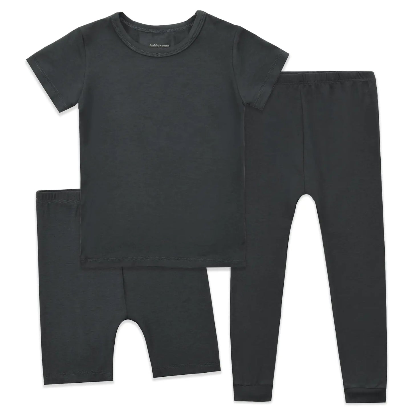 Aablexema Kids Pajamas Set - 3Pcs Unisex Snug Fit Sleepwear
