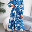 Tied Button Up Long Sleeve Dress - Korvel