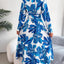 Tied Button Up Long Sleeve Dress - Korvel
