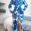 Tied Button Up Long Sleeve Dress - Korvel