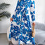 Tied Button Up Long Sleeve Dress - Korvel
