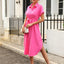 Vestido Camisero con Botones y Cinta