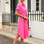 Vestido Camisero con Botones y Cinta
