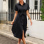 Vestido Camisero con Botones y Cinta