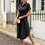 Vestido Camisero con Botones y Cinta