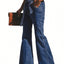 Tied Flare Jeans with Pockets - Korvel