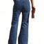 Tied Flare Jeans with Pockets - Korvel