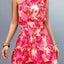 Robe à épaule unique smockée imprimée
