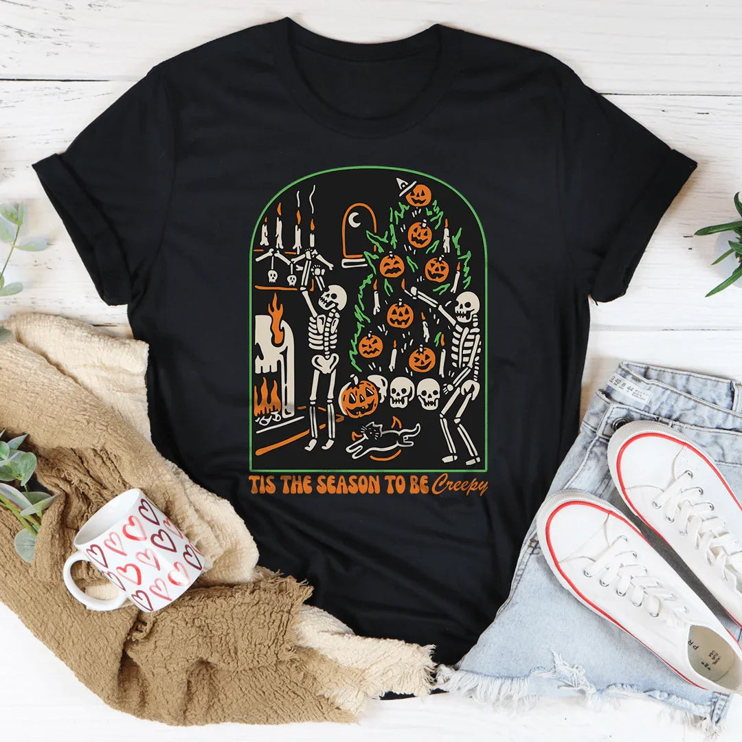 Es la temporada de ser espeluznante camiseta