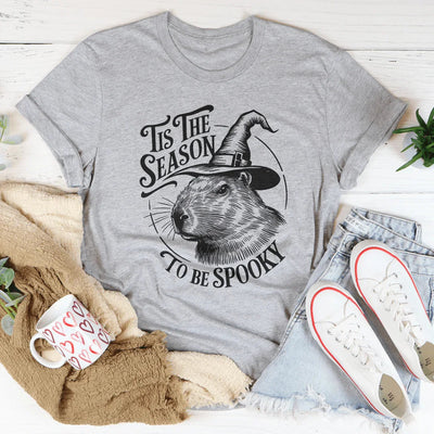 Tis The Season To Be Spooky Capybara Tee
