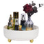Anyoifax 360° Rotating Makeup and Perfume Organizer - Large Ivory White