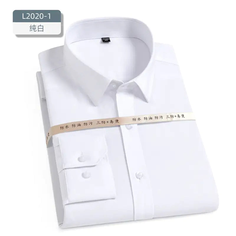 Hydrophobic Short Sleeve Business Shirt for Men