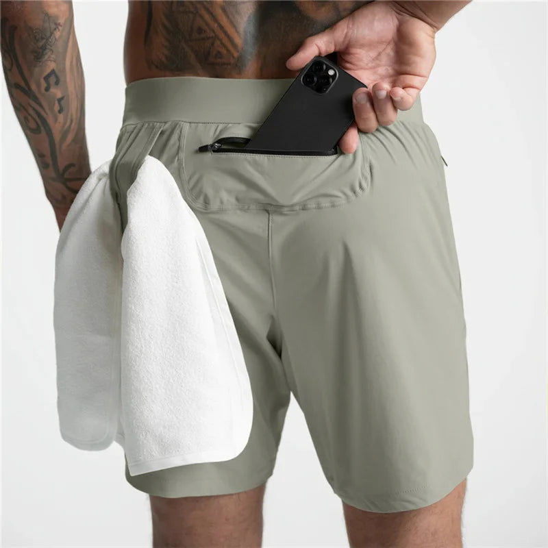 Pantalones Cortos de Gimnasio de Rendimiento para Hombre