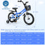 Bicicleta para Niños de 16 Pulgadas con Ruedas de Entrenamiento Removibles - Azul