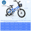 18 Feet Kids Bike with Removable Training Wheels - Blue