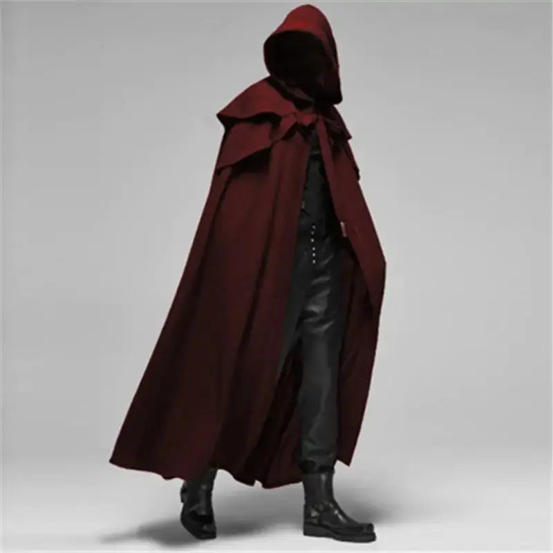 Manteau à capuche ample pour hommes