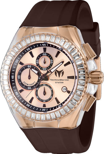 Montre de croisière pour homme Technomarine - Or rose et marron