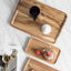Platos de Madera Hechos a Mano - Elegantes Bandejas Cuadradas