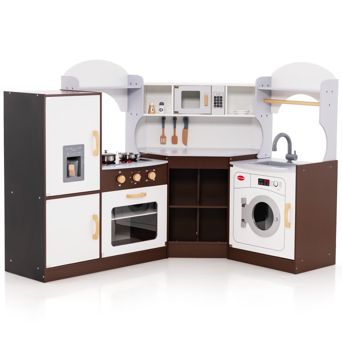 Jeu de cuisine pour tout-petits avec machine à glace et four à micro-ondes
