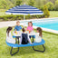 Mesa de Actividades al Aire Libre para Niños Pequeños con Paraguas Ajustable - Blanco