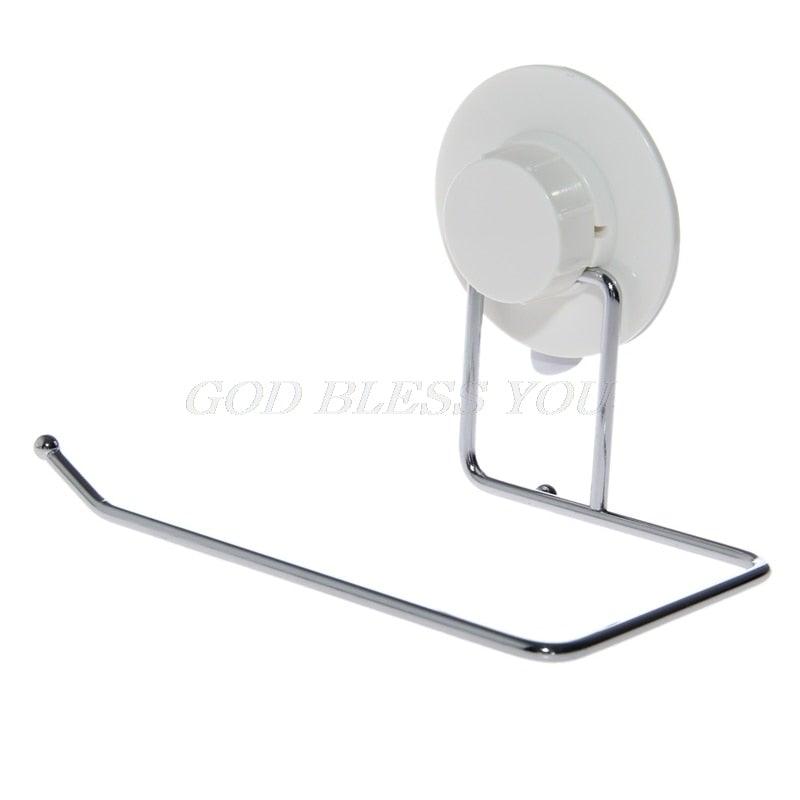 Premium Suction Cup Toilet Paper Holder - No Drill Installation for Bathroom & Kitchen - Korvel