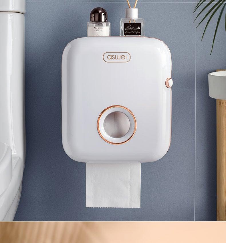 Soporte de Papel Higiénico de Pared Premium con Estante