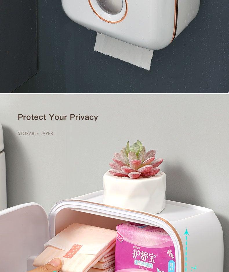 Soporte de Papel Higiénico de Pared Premium con Estante